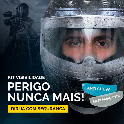 Adesivo Para Viseira de Capacete Anti-Embaçante Vision Clean